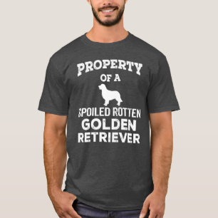 T-shirt Propriété d'un récupérateur d'or à pignon ray
