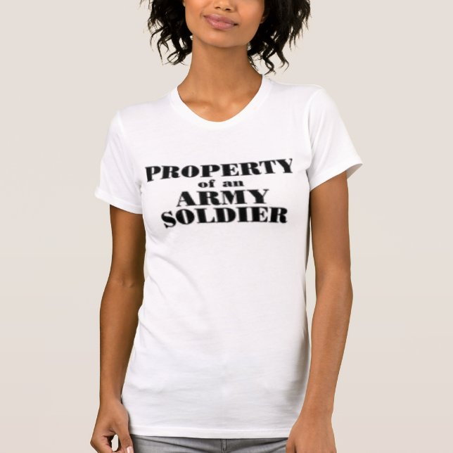 T-shirt Propriété d'un soldat d'armée (Devant)