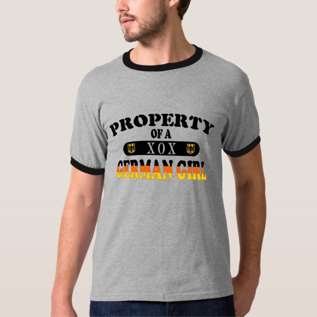 T-shirt Propriété d'une fille allemande (Devant)