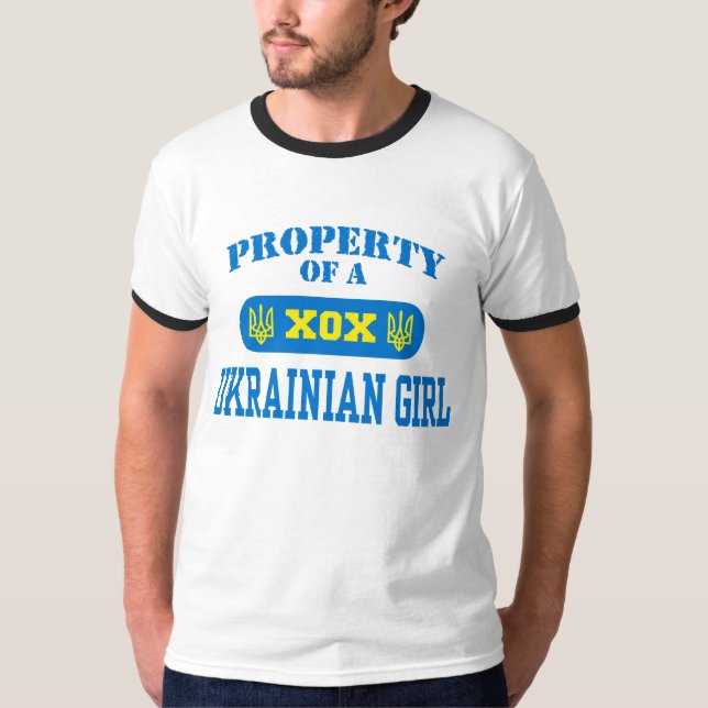 T-shirt Propriété d'une fille ukrainienne (Devant)