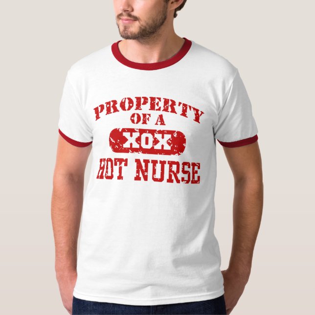 T-shirt Propriété d'une infirmière (Devant)