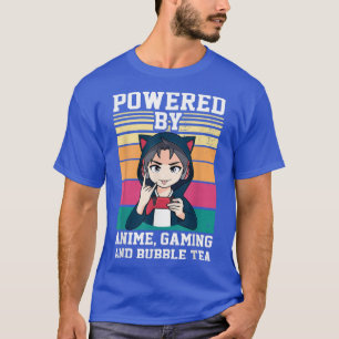 T-shirt Propulsé par Anime, Jeu et Bubble Tea Anime