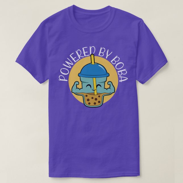 T-shirt Propulsé Par Boba Bubble Tea 1527 (Design devant)