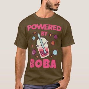 T-shirt Propulsé Par Boba Cute Kawaii Bubble Tea Lover