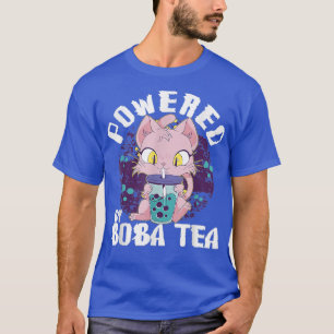 T-shirt Propulsé Par Boba Tea Anime Cat