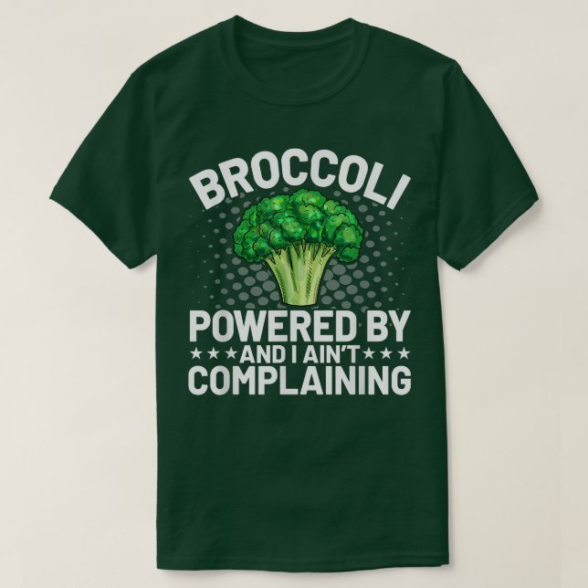 T-shirt Propulsé par Broccoli Funny Broccoli Lover Vegan V (Design devant)
