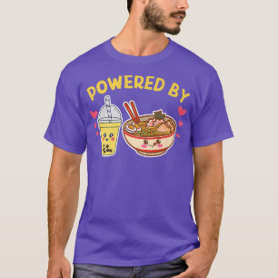 T-shirt Propulsé Par Bubble Tea Ramen Cute Boba Japonais A