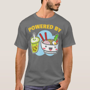 T-shirt Propulsé Par Bubble Thé Ramen Boire Lover Mignonne