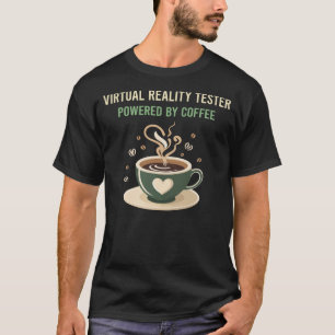T-shirt Propulsé Par Café Virtual Reality Tester