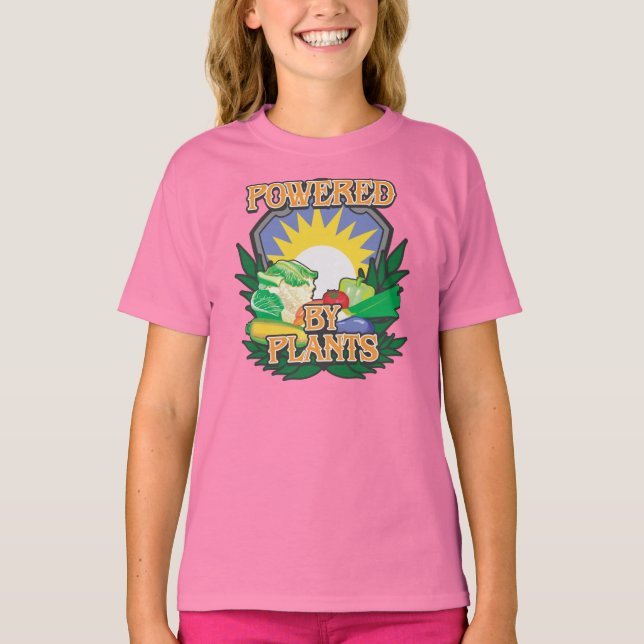 T-shirt Propulsé par des Plantes (Devant)