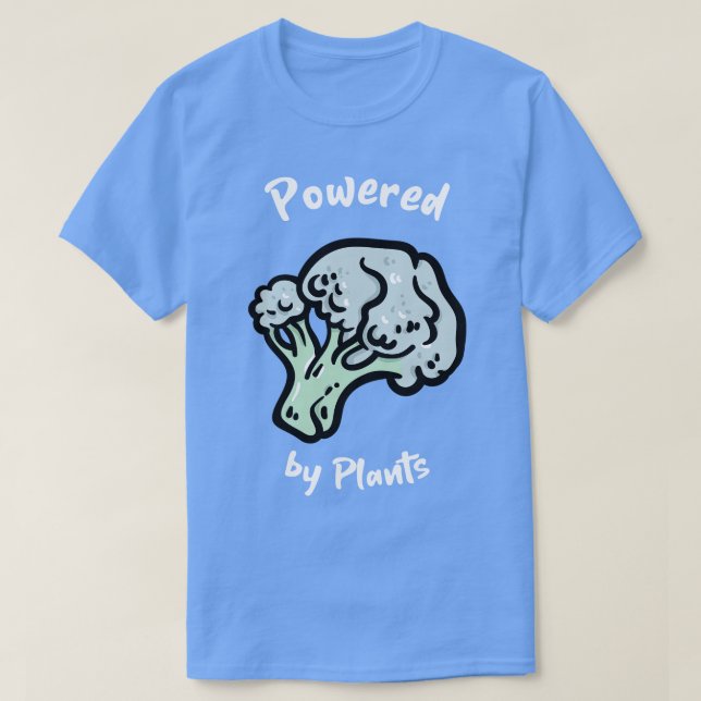 T-shirt Propulsé par des Plantes (Design devant)