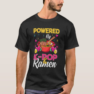 T-shirt Propulsé Par K-Pop Et Ramen Kpop Cadeau