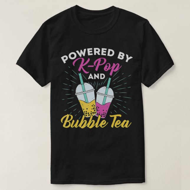 T-shirt Propulsé par Kand Bubble Tea coréen musique coréen (Design devant)