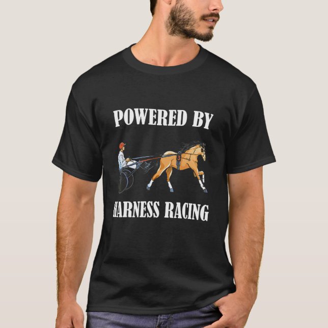 T-shirt Propulsé par la course hippique Trotteur Trotteur  (Devant)