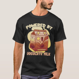 T-shirt Propulsé Par Le Lait Chocolé Citation De Lait Choc