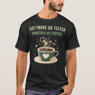 T-shirt Propulsé Par Le Tester QA Du Logiciel Café