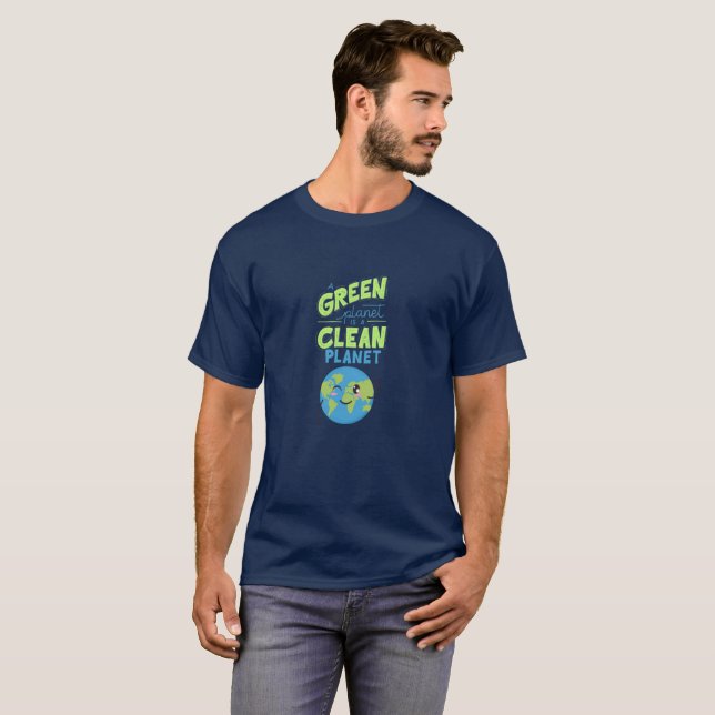 T-shirt Propulsé par le vert : prospérer avec la nature" (Devant entier)
