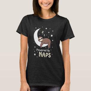 T-shirt Propulsé par Naps mignon couché Sloth Crescent Lun