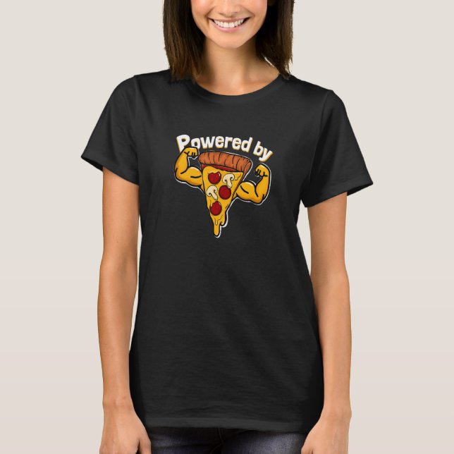 T-shirt Propulsé Par Pizza Gym (Devant)