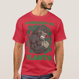 T-shirt Propulsé Par Plante Gorilla Vegan Fitness