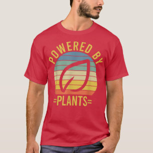 T-shirt Propulsé Par Plante Végétarien Plante d'entraîneme