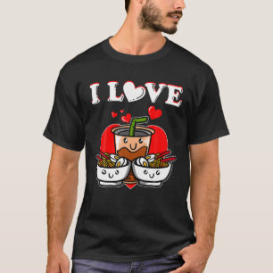 T-shirt Propulsé Par Ramen Et Boba Bubble Tea