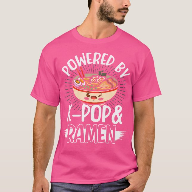 T-shirt Propulsé Par Ramen K-Pop (Devant)