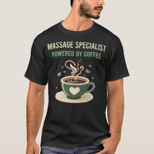 T-shirt Propulsé Par Spécialiste Du Massage De Café