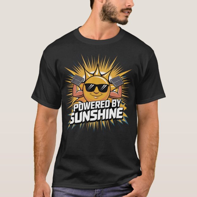 T-shirt Propulsé par Sunshine - Tee écologique (Devant)