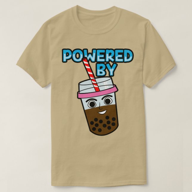 T-shirt Propulsé par thé à bulle (Design devant)