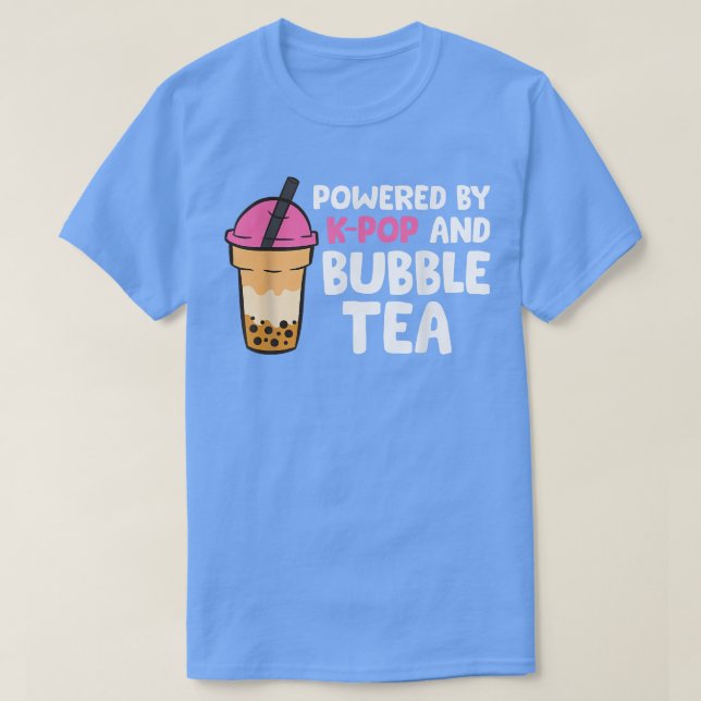 T-shirt Propulsé Par Thé K-pop Et Bubble 1537 (Design devant)