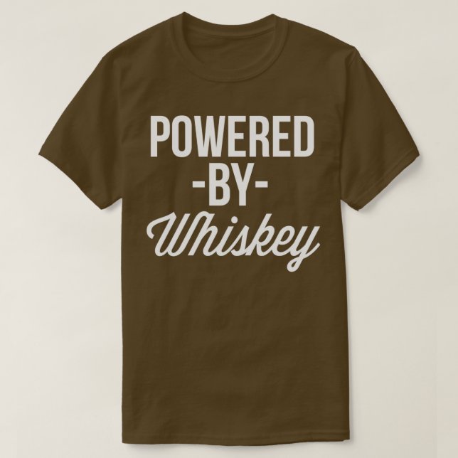 T-shirt Propulsé par Whiskey (Design devant)