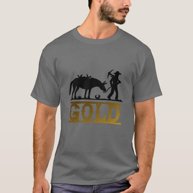 T-shirt Prospecteur d'or (Devant)