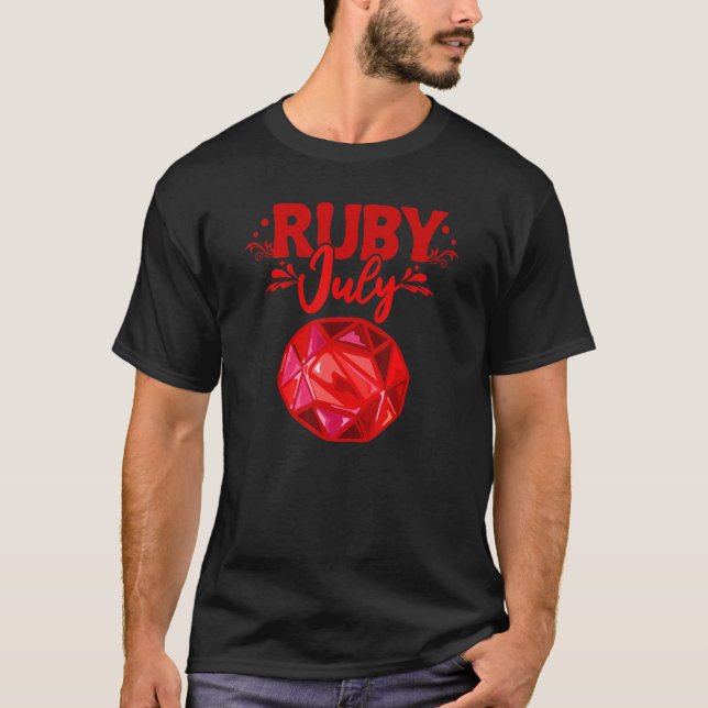T-shirt Prospection Prospector Mines Gems Prospect Ruby (Devant)