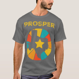 T-shirt Prosper Texas Vintage Souvenir désorganisé 1