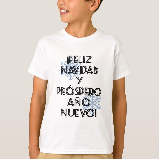 T-shirt Prospero Ano Nuevo de Feliz Navidad Y (Devant)