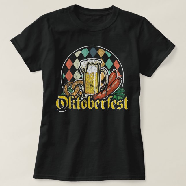T-shirt Prost Allemagne Drapeau Oktoberfest allemand bière (Design devant)