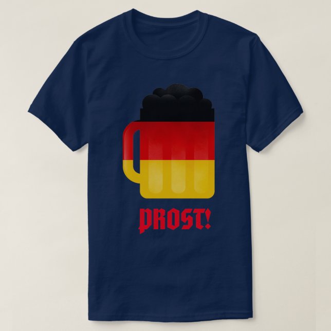 T-shirt Prost German Beer Mug T (Design devant)