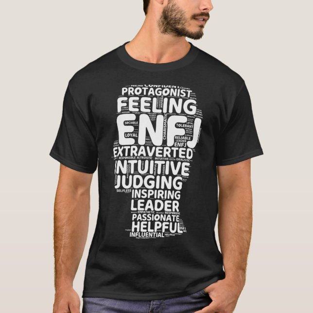 T-shirt Protagoniste ENFJ Funny Extrovert Personnalité Rel (Devant)