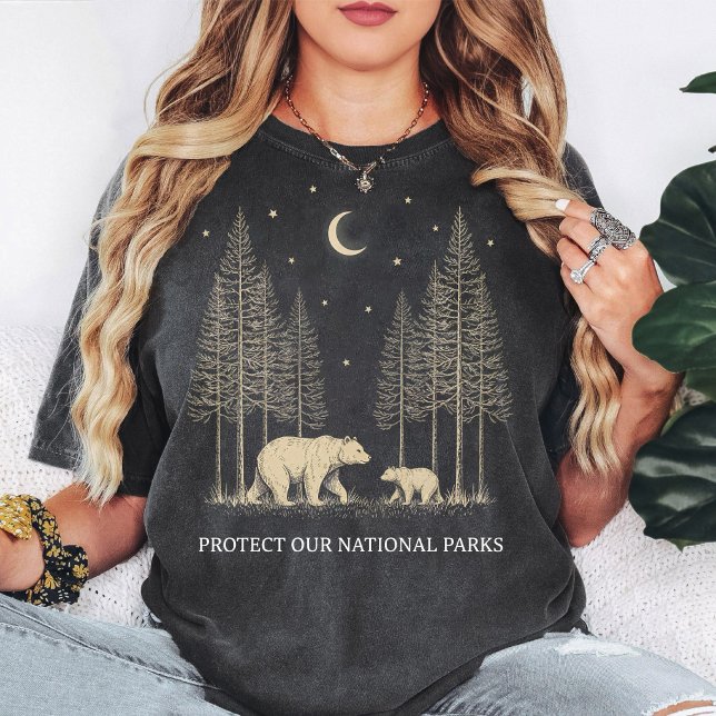 T-shirt Protect Our National Parks Bear & Trees (Créateur téléchargé)