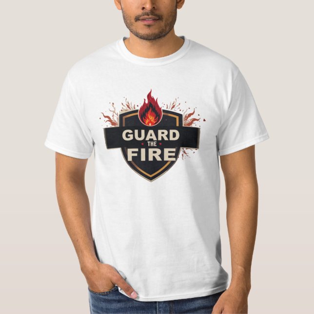 T-shirt Protect the Legend Dragon Fantasy Warrior (Devant)