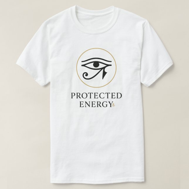 T-shirt Protected Energy – Minimal Eye of Horus Symbol | (Design devant)