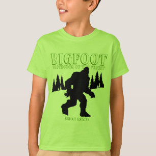 T-shirt Protecteur de pays de Bigfoot de la forêt