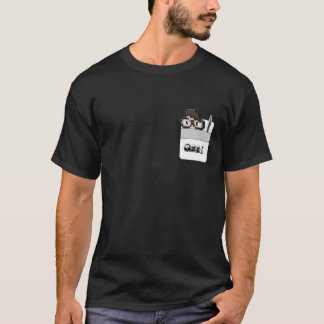T-shirt Protecteur de poche avec un geek et un stylo