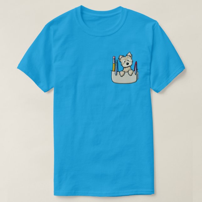 T-Shirt Protecteur de Poche Cairn Terrier (Design devant)