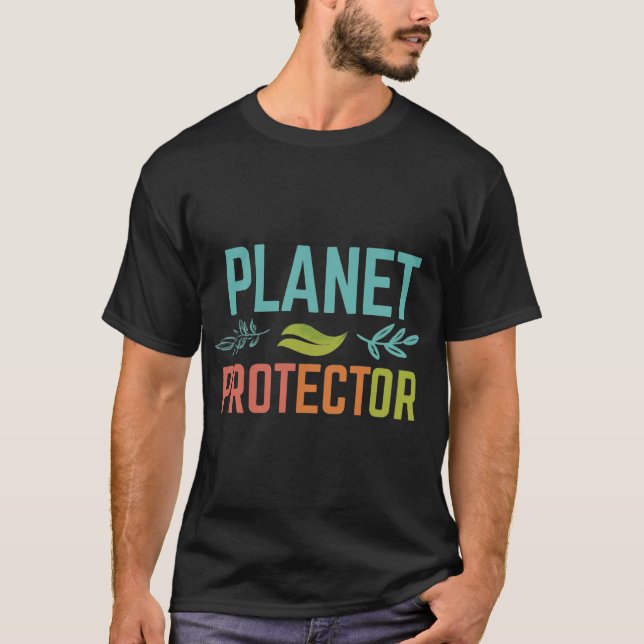 T-shirt Protecteur Planète" (Devant)