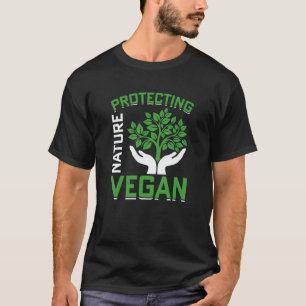 T-shirt protection de la nature végane végane végétarien à