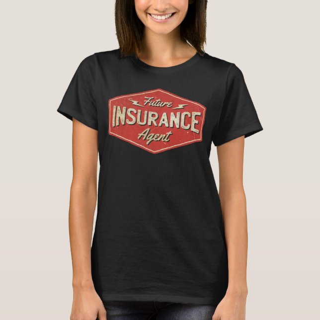 T-shirt Protection de l'agent d'assurance futur (Devant)