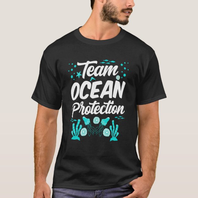 T-shirt Protection de l'océan de l'équipe Protection de la (Devant)