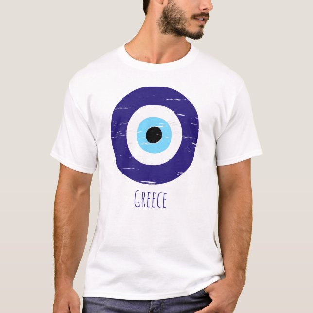 T-shirt Protection grecque contre le dispositif oculaire m (Devant)